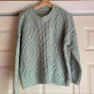Vintage mint over sized sweater knit